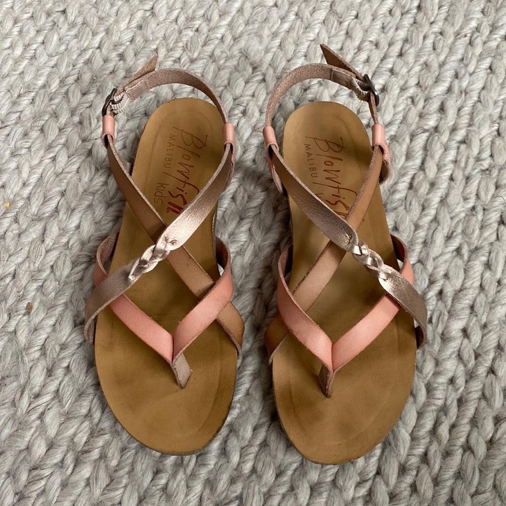 Girls strappy sandals by blowfish.